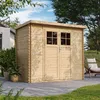 Abri de jardin en bois AVEC SOL IMPRIMÉ, porte Voir les images du produit 2