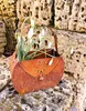 Edelrost Kleine Handtasche mit Blume 22x17cm Tasche zum Produktbild-Vorschau 6