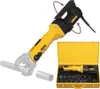A yellow and black radial press tool with various accessories in a yellow case. Produktbild-Vorschau