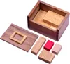 Červený kameň - logická hra a 3D drevené puzzle v drevenej Náhľad obrázku produktu 2