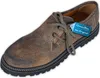 German Wear Traditional Costume – Das Original: Vorderansicht handgefertigter Haferl-Lederschuhe mit elegantem Design, weichem Innenfutter, sicherer Schnürung, robuster Gummisohle und Blockabsatz für Komfort. Produktbild-Vorschau