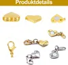 6er-Pack magnetische Schmuckverschlüsse – herzförmige Produktbild-Vorschau 4