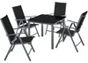 tectake® Aluminium Sitzgruppe 4+1 Produktbild-Vorschau 1