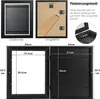 Diagrams and text explaining the features and dimensions of a picture frame. Produktbild-Vorschau