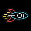 Forever Light Neon PLEXI LED ROCKET multicolor NNE18, Produktbild-Vorschau 3
