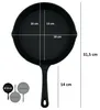 BBQ-Toro Gusseisen Brat und Steak Pfannen Set | Ø 16 cm, Ø Produktbild-Vorschau 6