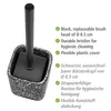 WENKO WC-set, toiletborstelhouder, terrazzo, zwart, voor Productafbeelding-voorbeeld 3