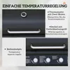 Outsunny Gasgrill 12,2 KW 3+1 Brenner BBQ Grillwagen aus Produktbild-Vorschau 5