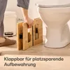 Praknu Klappbarer Toilettenhocker aus  Bambus-Holz Produktbild-Vorschau 6