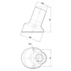 E27 Lampenfassung (PBT), Mantel glatt zu Wandmontage Produktbild-Vorschau 2