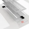 A close-up, angled view of a modern kitchen appliance, likely a cooktop with an integrated downdraft ventilation system, shown in a layered, exploded view. The display shows '30'. Produktbild-Vorschau