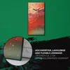 Wanduhr Uhr Wandbild Leinwand 30x60 Kunst Mann mit Fahrrad Produktbild-Vorschau 5