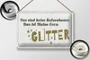 Blechschild Spruch 12x18 cm Maine Coon Glitter Schild Produktbild-Vorschau 3