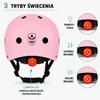 Kinderhelm voor fiets en scooter met LED-verlichting, Productafbeelding-voorbeeld 2