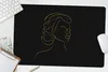 MuchoWow® Schreibtischunterlage Frau - Schwarz - Gold - Produktbild-Vorschau 5