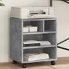 vidaXL Druckerständer mit Rollen Betongrau 41x32x48 cm Produktbild-Vorschau 2