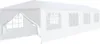 vidaXL Tenda da giardino 3x12 m Bianco Anteprima dell’immagine prodotto 9