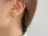 Regenbogen Creolen 925 Sterling Silber mit Zirkonia Produktbild-Vorschau 3
