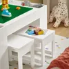 SoBuy Kindertisch mit 2 Stühlen Aufbewahrungsmöbel weiß Produktbild-Vorschau 6