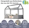 MODFU Kinderbett Hausbett 90x200cm Spielbett Kinderhaus mit Produktbild-Vorschau 4