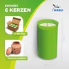BioGreen 6er-Set ökologische Kerzen aus REWAX-Biomasse für Produktbild-Vorschau 5