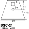 NT Cutter Ersatzklinge BSC-21P Klingenbreite: 60 mm 2 Stück Produktbild-Vorschau 5