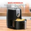 alpina Airfryer 2L Heißluftfritteuse 900W Temperatur Produktbild-Vorschau 7