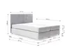 Boxspringbett Schlafzimmerbett Bett BARTOLO DELUX Stoff Produktbild-Vorschau 2