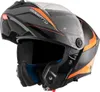 Kask Bogotto FF404 Ezion flip-up, czarny mat/pomarańczowy, Podgląd zdjęcia produktu 1