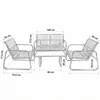 Zestaw mebli ogrodowych taras krzesła stolik sofa 4 Podgląd zdjęcia produktu 6