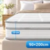 Matras 90x200 cm, hoogte 25 cm, 7-zone pocketveringmatras, Productafbeelding-voorbeeld 1