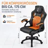 Juskys Racing desk chair Montreal (arancione) - sedia da Anteprima dell’immagine prodotto 7