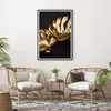 Gerahmtes Poster - Schwarzer Rahmen - Golden Blätter Produktbild-Vorschau 6