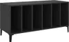 vidaXL Plattenschrank Schwarz 100x38x48 cm Holzwerkstoff Produktbild-Vorschau 1