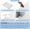 SONNI Sprchové vaničky Sprchová vanička 140 × 90 cm Biela Náhľad obrázku produktu 3