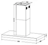 Amica - IH 694 610 E - Inselhaube - Edelsathl - 90 cm Produktbild-Vorschau 5