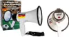 Fan-Megafon 7 Sirene im Deutschland-Design, 14x14x22 cm, Produktbild-Vorschau 1