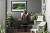Bild 100x70 MDF-Rahmen Wandkunst Meer, Wald, Produktbild-Vorschau 3