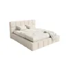 FEDVE Polsterbett Lund aus Bouclé-Stoff 160x200 cm, Creme Produktbild-Vorschau 5