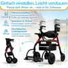 WALCORA 2 in 1 Rollstuhl Rollator Faltbar und Leicht mit Produktbild-Vorschau 5