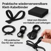 100er Set Klett Kabelbinder wiederverwendbar Kabel Maus Produktbild-Vorschau 3