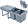 MinteLiv Einbaumülleimer Küche 2 Fächer (2x15L) Produktbild-Vorschau 1