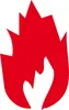 A stylized red flame icon. Anteprima dell’immagine prodotto