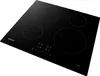 A black induction cooktop with four heating elements and a control panel. Produktbild-Vorschau