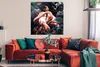 MuchoWow® Poster Pflanzen - Flamingo - Dschungel 100x100 cm Produktbild-Vorschau 2