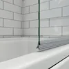 80X140cm Badewannenaufsatz Duschabtrennung Echtglas Produktbild-Vorschau 8