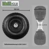 4x Sackkarrenrad Luftrad 260x85 mm 3.00-4 60 mm versetze Produktbild-Vorschau 3