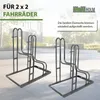 Fahrradständer für 4 Fahrräder höhenversetzt 140 x 75,5 cm Produktbild-Vorschau 9