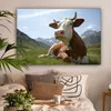 OneMillionCanvasses® - Leinwandbilder - 140x90 cm, Kuh - Produktbild-Vorschau 2