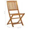 vidaXL Sedie da giardino pieghevoli 2 pz. Legno massiccio Anteprima dell’immagine prodotto 19